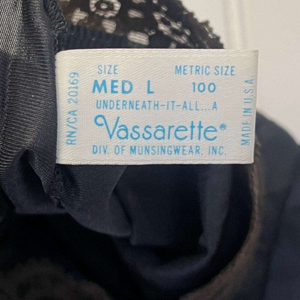 Vintage Vassarette Slip Skirt Slit Scallop Lace Whimsigoth Fairy Festival Medium - Picture 5 of 8